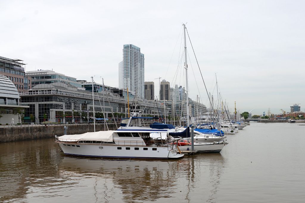 04 Puerto Madero With Puenta de la Mujer In Distance Buenos Aires